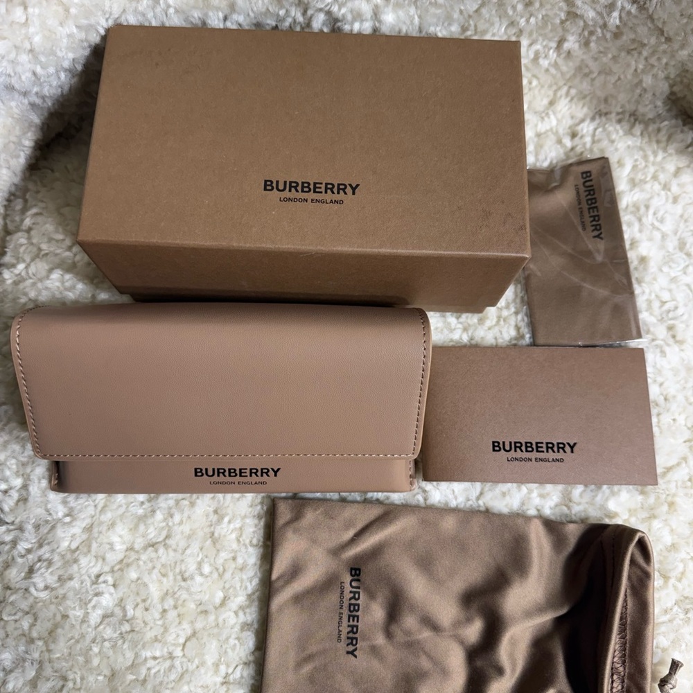 Burberry Beige Leather Clutch brand new